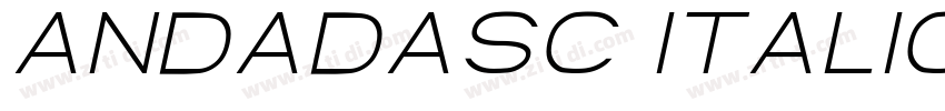 AndadaSC Italic字体转换